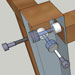 handrail fixing corner landing connector