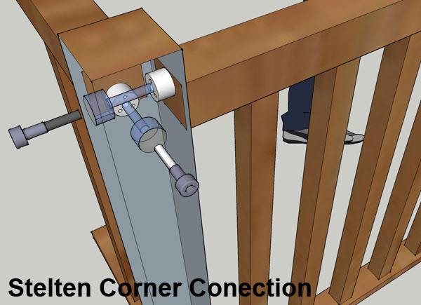 timber balustrade handrail fitting